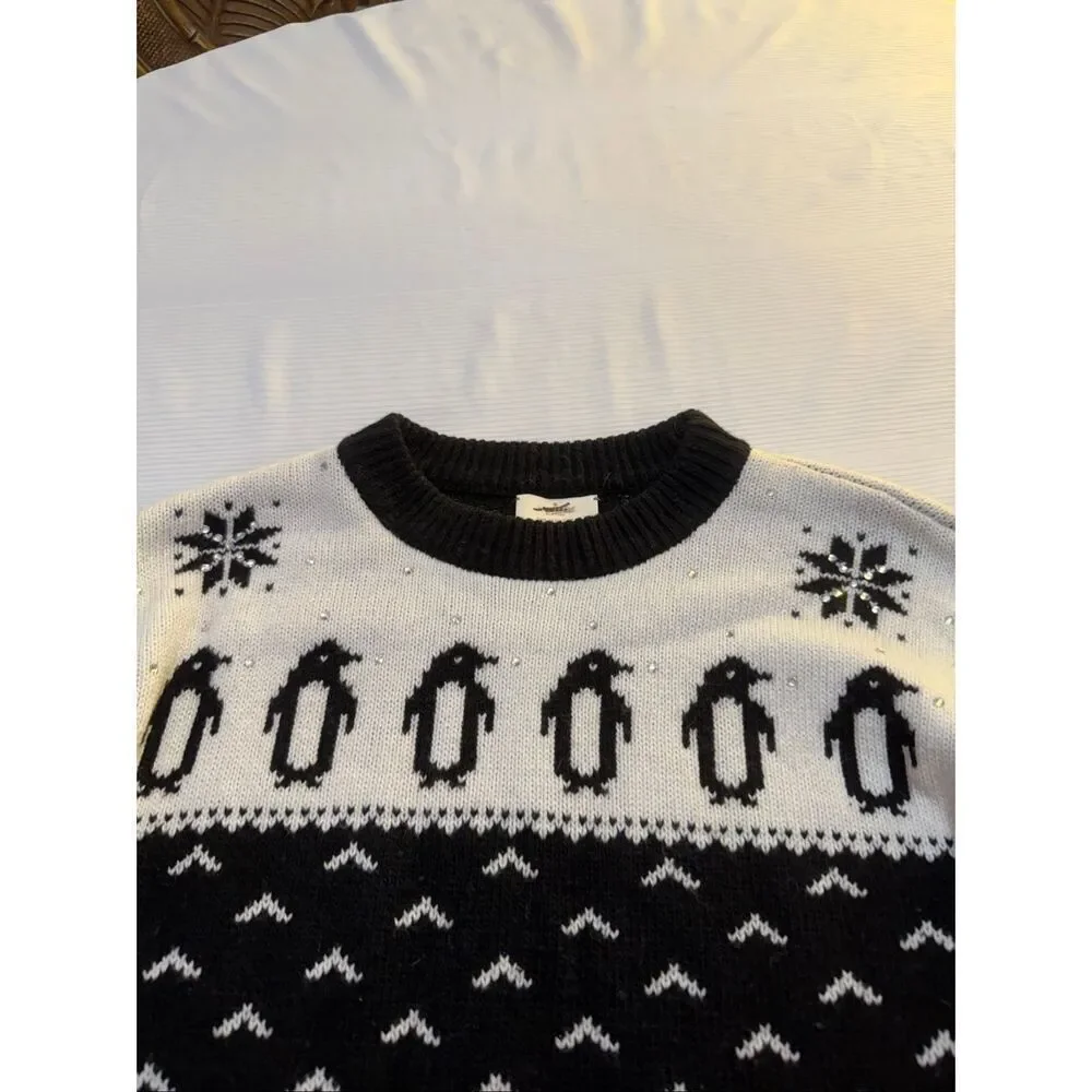 Kate Spade Women’s Broome Street Penguin Intarsia Sweater Size XS